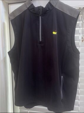 Masters black vest with Embossed Logo